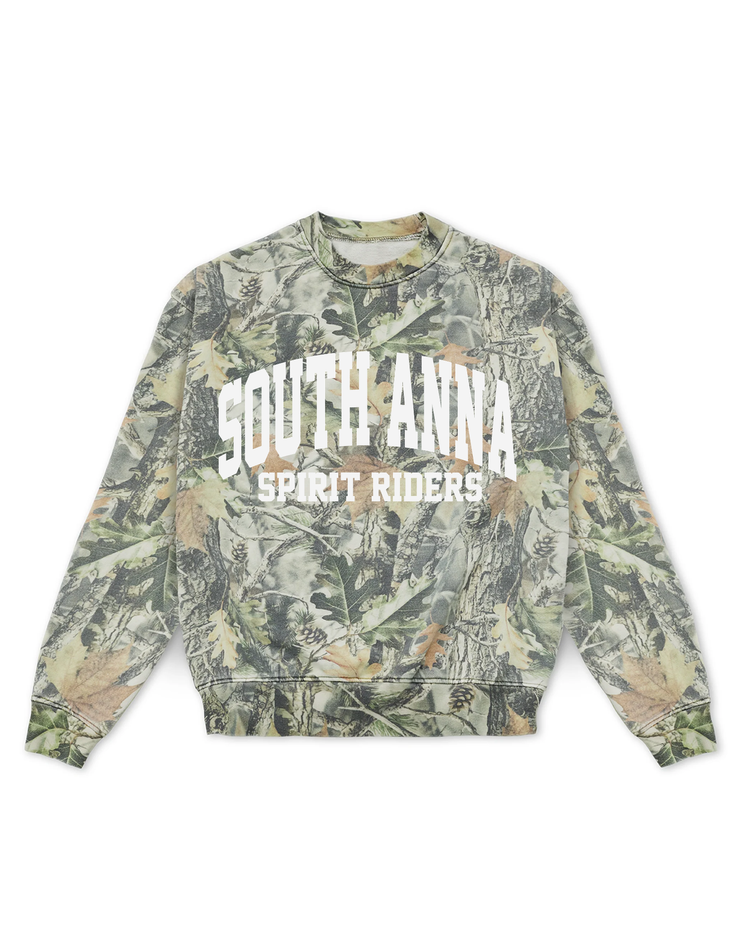 Relaxed Fit Camo Crewneck
