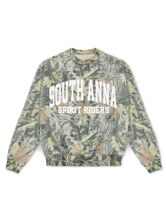 Relaxed Fit Camo Crewneck