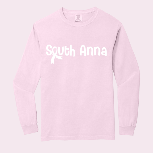 South Anna Pink Ribbon Long Sleeve Tee