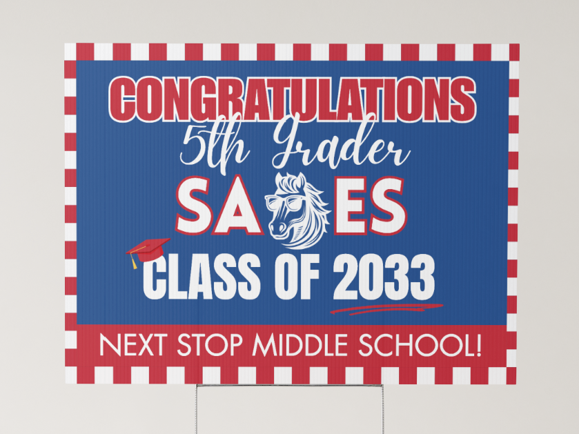 5th Grade Yard Sign